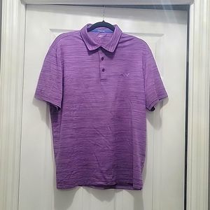 Men's Size L Vintage Greg Norman Purple Golf Polo